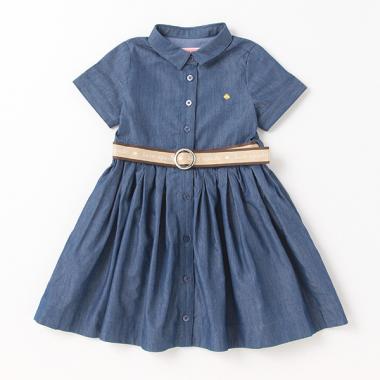 トドラー ロゴベルトシャツワンピース