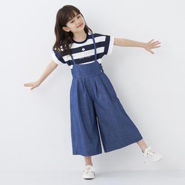 トドラー シャンブレーサロペット