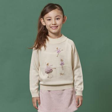 トドラー スケーターガールセーター