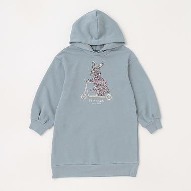 トドラー ラビットフードワンピース