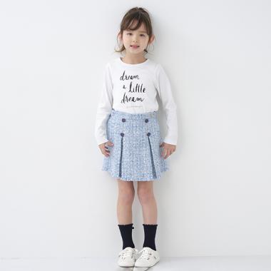 トドラー ツイードキュロットスカート