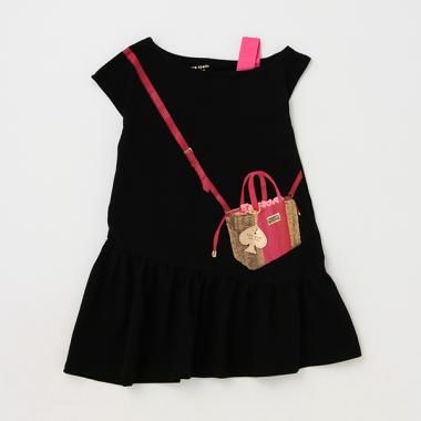 トドラー トロンプルイユウィッカークロスボディワンピース