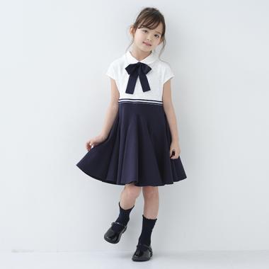 トドラー レースドッキングワンピース