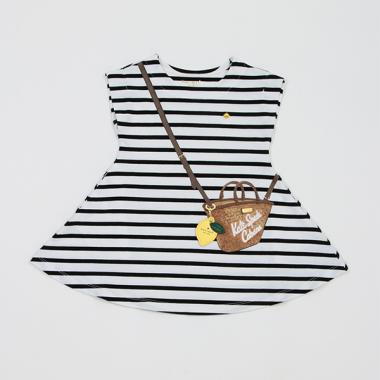 トドラー トロンプルイユストローバスケットワンピース