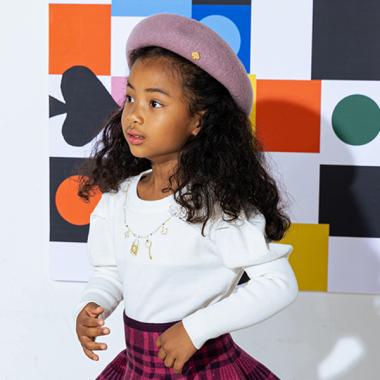 トドラー キーネックレスセーター