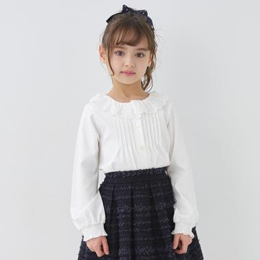 トドラー ラッフルカラーブラウス