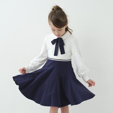 トドラー レースドッキングワンピース