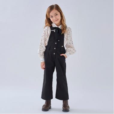 トドラー 前開きサロペット