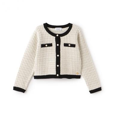 トドラー バイカラーカーディガン