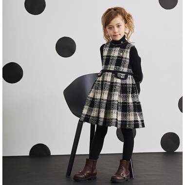 トドラー ツイードジャンパースカート