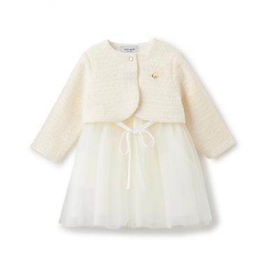 トドラー ツイードボレロ&チュールドレスセット