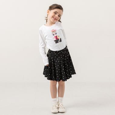 トドラー ドットカットスカート