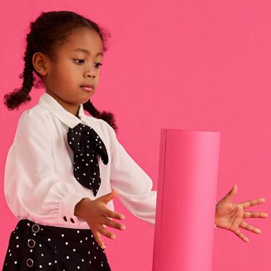 トドラー ドットボウブラウス