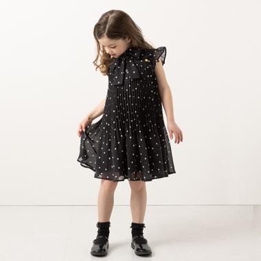 トドラー ドットプリーツワンピース