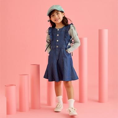 トドラー サイドカットアウトワンピース