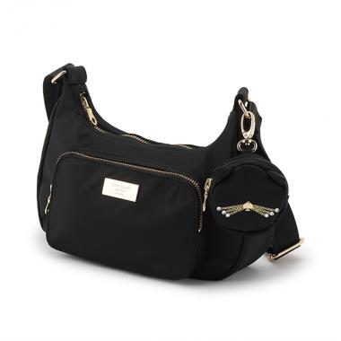 キャットポーチつきクロスボディバッグ