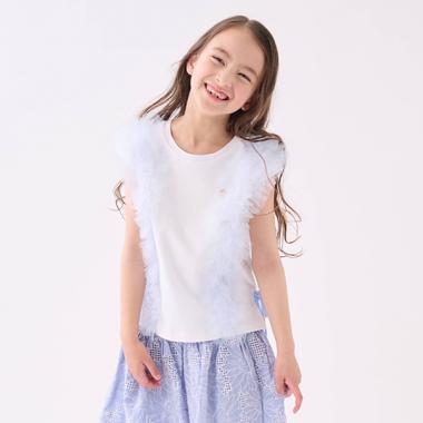 トドラー チュールフリルTシャツ