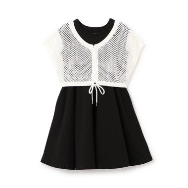 トドラー メッシュニット&ワンピースセット