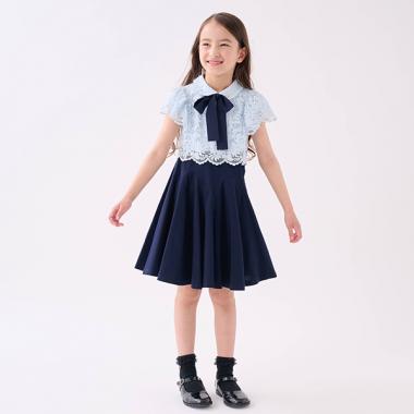 トドラー レースドッキングワンピース