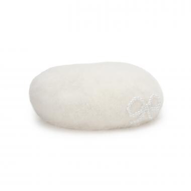 パールボウ起毛ベレー帽