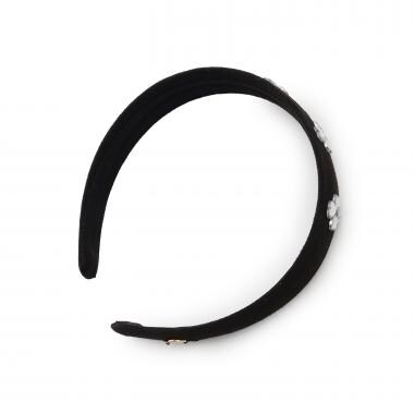 フラワービジューカチューシャ