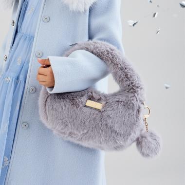 フェイクファーハーフムーンバッグ