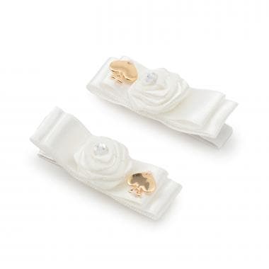 ローズツインヘアクリップ