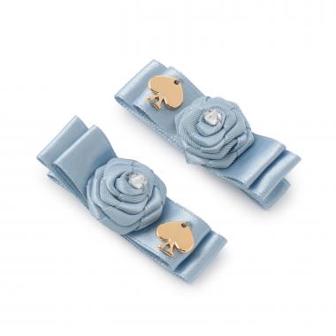 ローズツインヘアクリップ