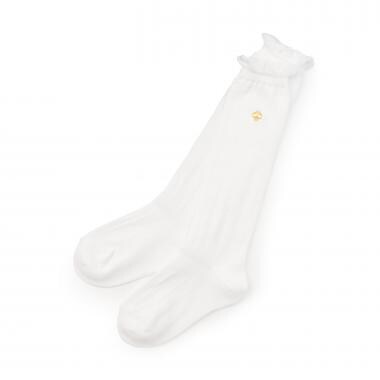 透かし編みハイソックス