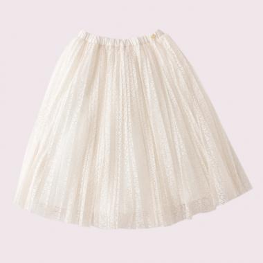 ガールズ レースプリーツスカート