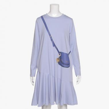 ジュニア トロンプルイユチャームバッグワンピース