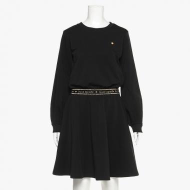 ガールズ ウエストロゴワンピース