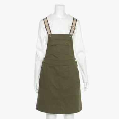 ガールズ ロゴベルトジャンパースカート