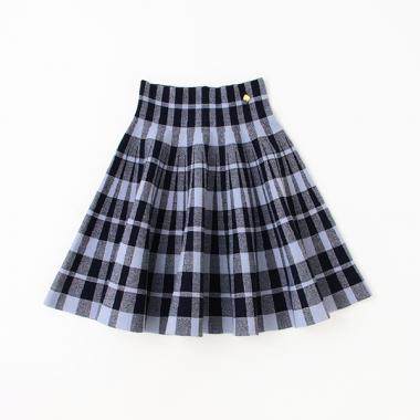 ガールズ プレイドニットスカート