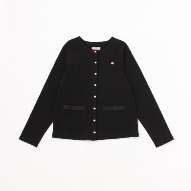 ガールズ　フロントボタンカーディガン