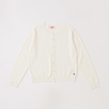 ガールズ スカラップカーディガン