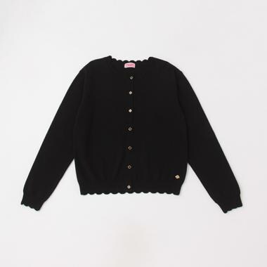 ガールズ スカラップカーディガン