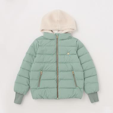 ガールズ ボアフードダウンジャケット