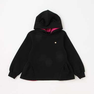 ガールズ キャットダブルニットフーディー