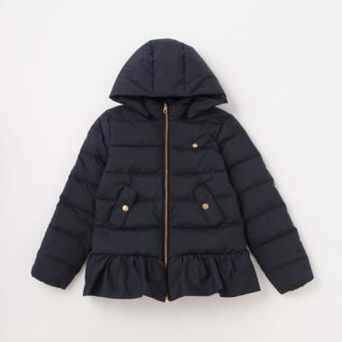ガールズ ペプラムダウンジャケット