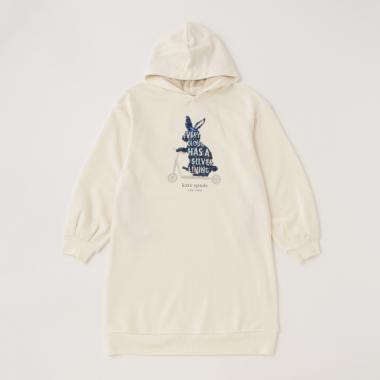 ガールズ ラビットフードワンピース