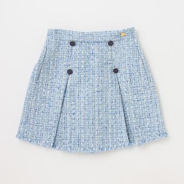 ガールズ ツイードキュロットスカート