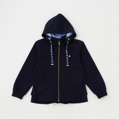 ガールズ ダブルニットパーカ