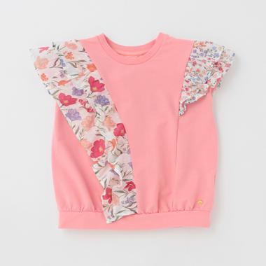 ガールズ チューリップラッフルTシャツ
