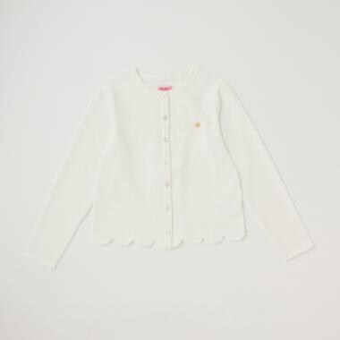 ガールズ スカラップカーディガン