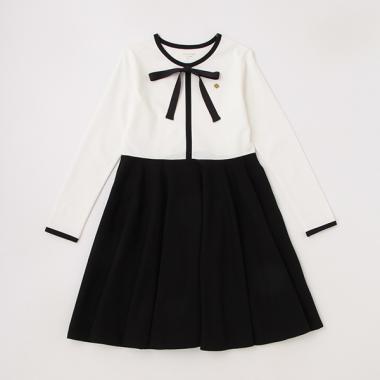 ガールズ ボウ切り替えワンピース