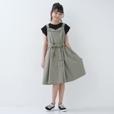 ガールズ トレンチワンピース
