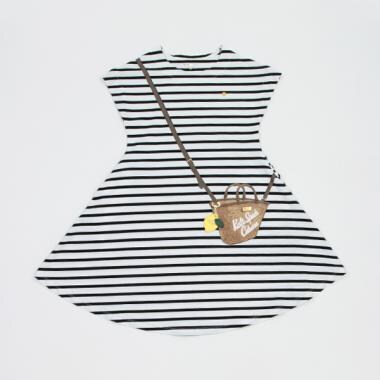 ガールズ トロンプルイユストローバスケットワンピース