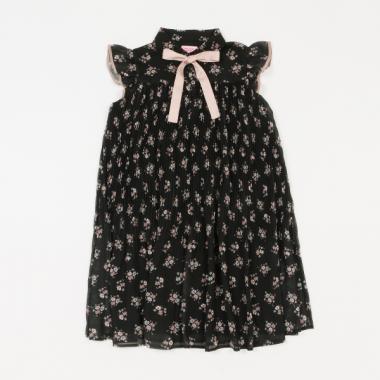 ガールズ モダンフローラルプリーツワンピース