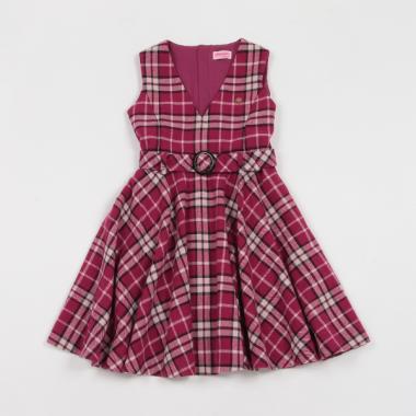 ガールズ ミュージアムチェックジャンパースカート